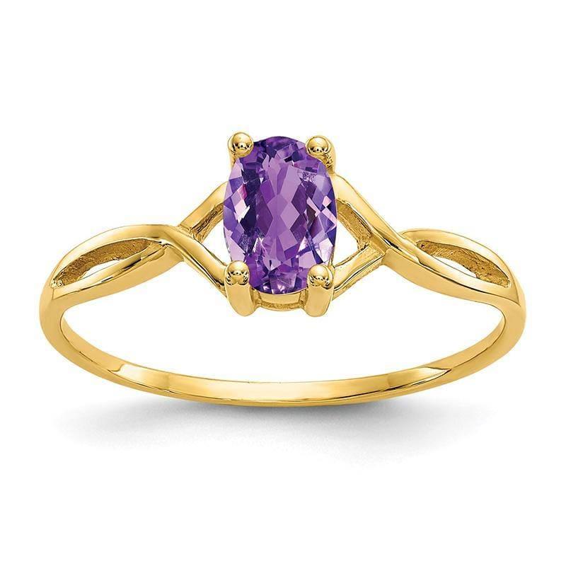 14k Amethyst Birthstone Ring - Seattle Gold Grillz