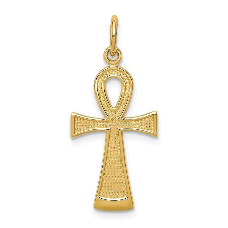 14k Ankh Cross Charm - Seattle Gold Grillz