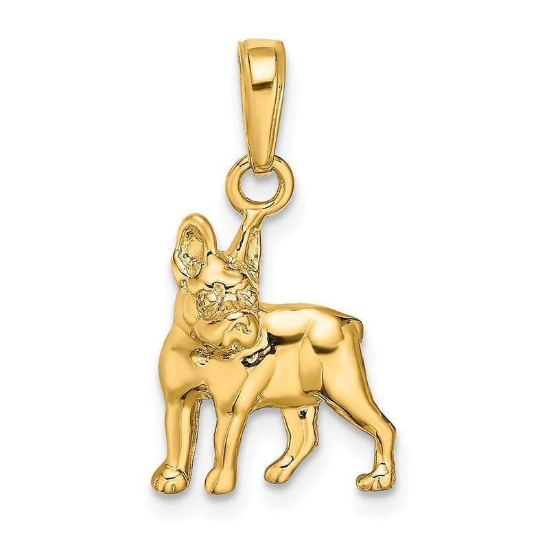 14k Boston Terrier Dog Pendant - Seattle Gold Grillz