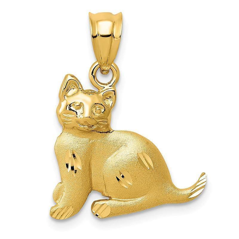 14k Cat Charm - Seattle Gold Grillz