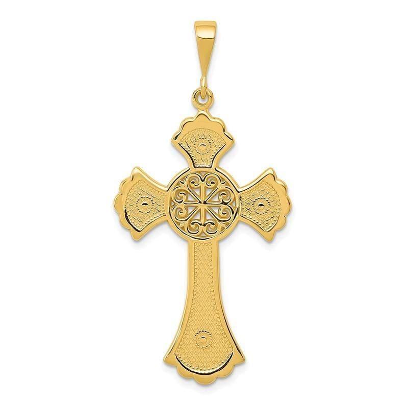14k Celtic Cross Pendant. Weight: 2.66, Length: 48, Width: 23 - Seattle Gold Grillz
