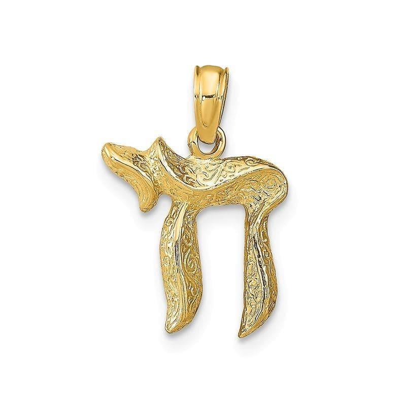 14K Chai Pendant. Weight: 0.82g - Seattle Gold Grillz