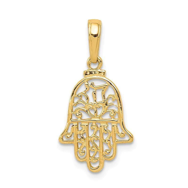 14k Chamseh Pendant. Weight: 0.68, Length: 23, Width: 12 - Seattle Gold Grillz