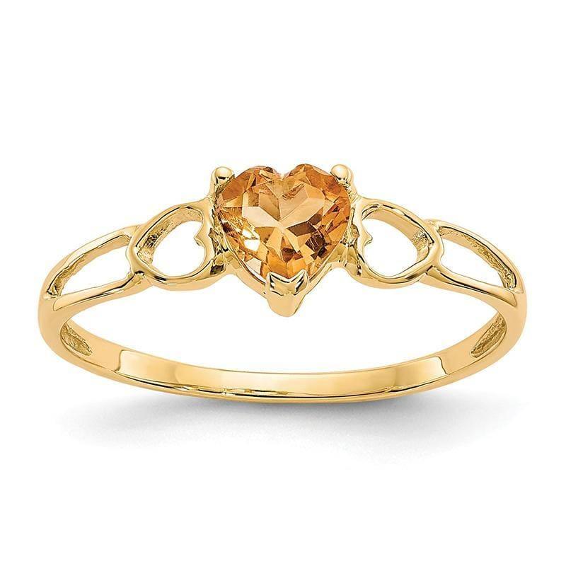 14k Citrine Birthstone Ring - Seattle Gold Grillz