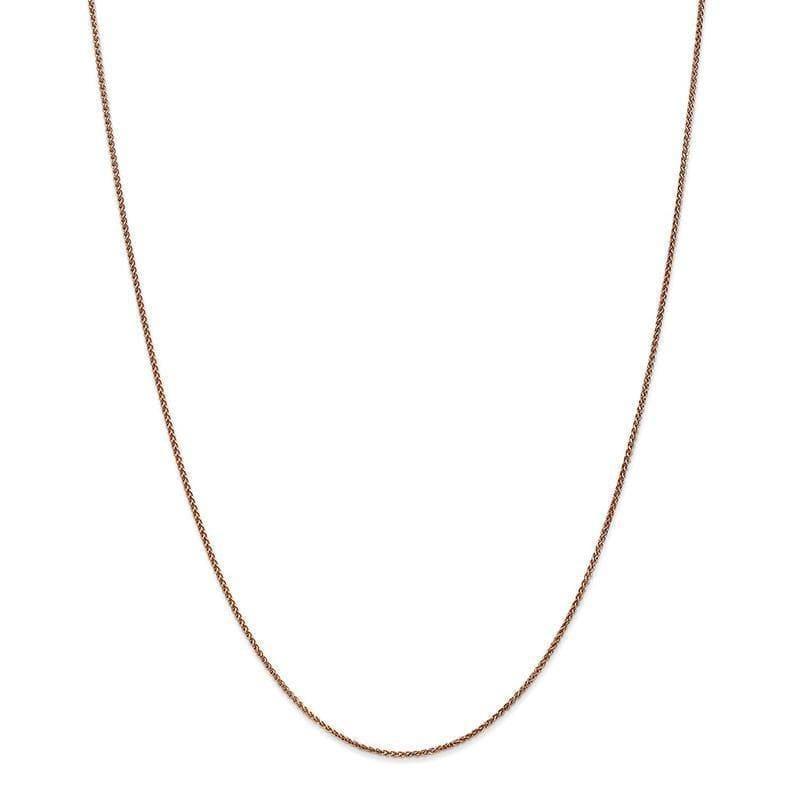14k D-C Rose Gold 1.2mm Spiga Chain - Seattle Gold Grillz