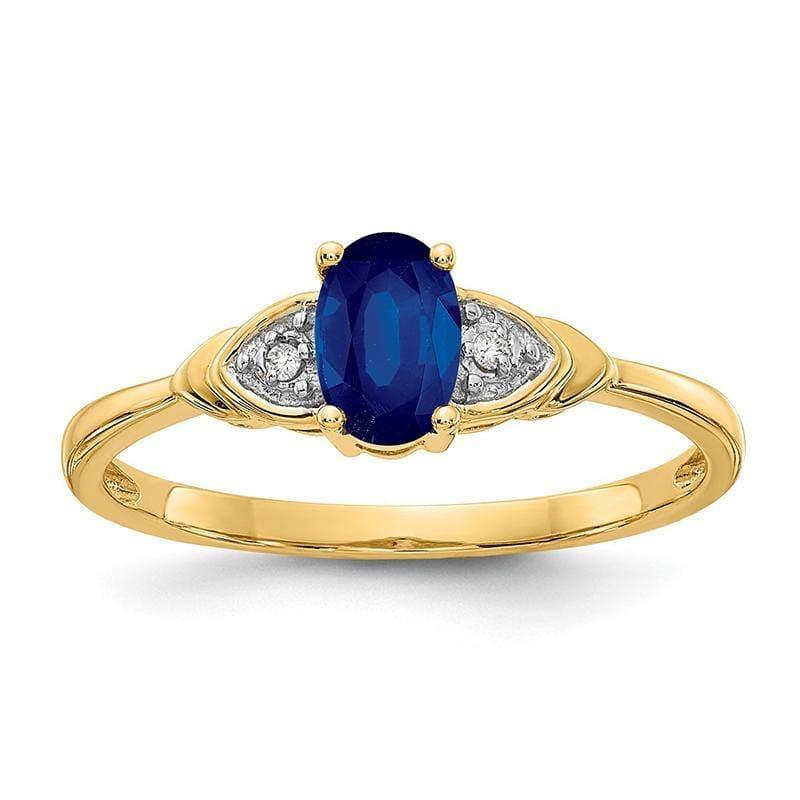 14K Diamond & Sapphire Ring - Seattle Gold Grillz