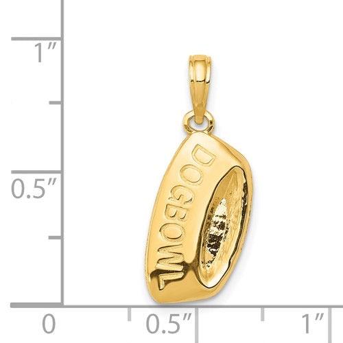 14k Dog Bowl Pendant - Seattle Gold Grillz