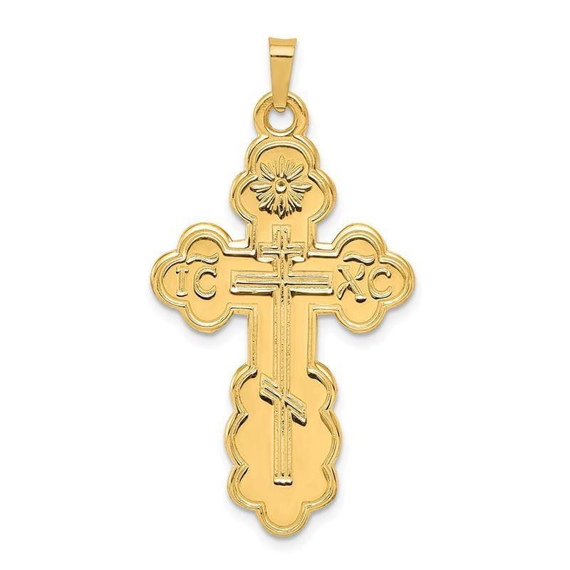 14k Eastern Orthodox Cross Pendant - Seattle Gold Grillz