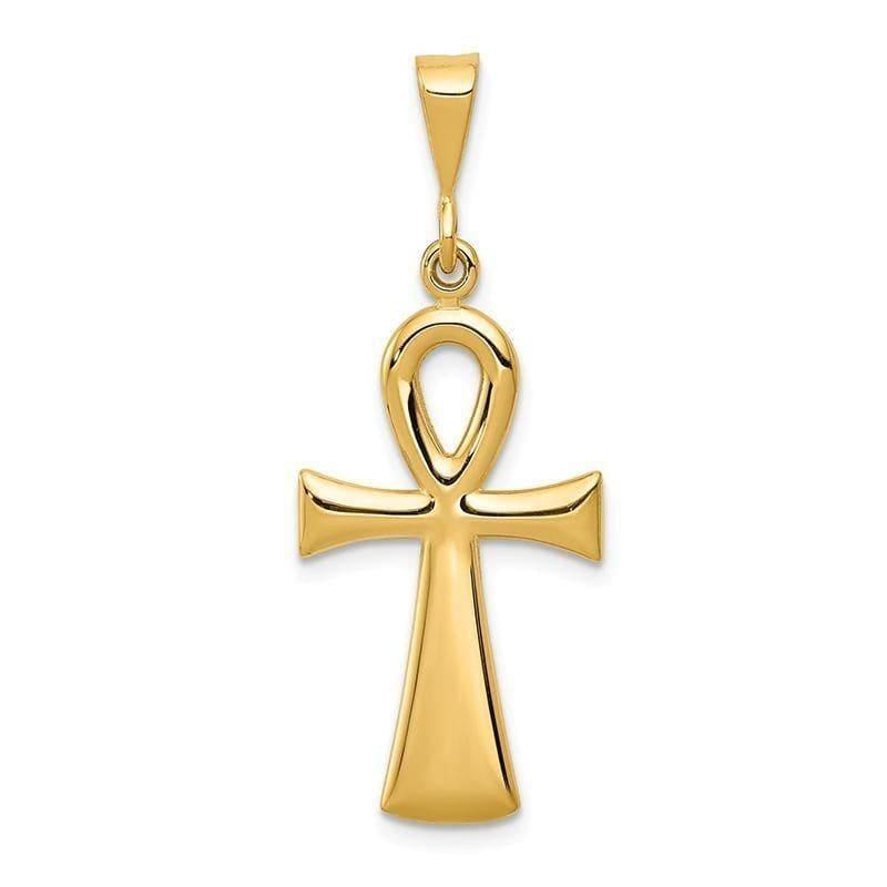 14k Egyptian Ankh Cross Pendant - Seattle Gold Grillz