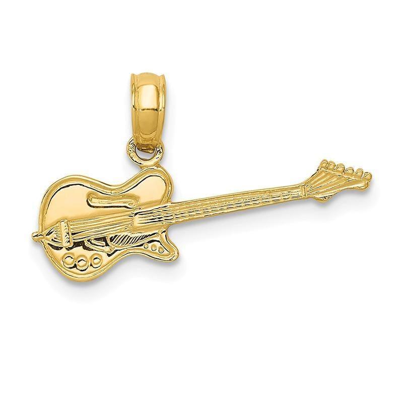 14k Electric Guitar Pendant - Seattle Gold Grillz