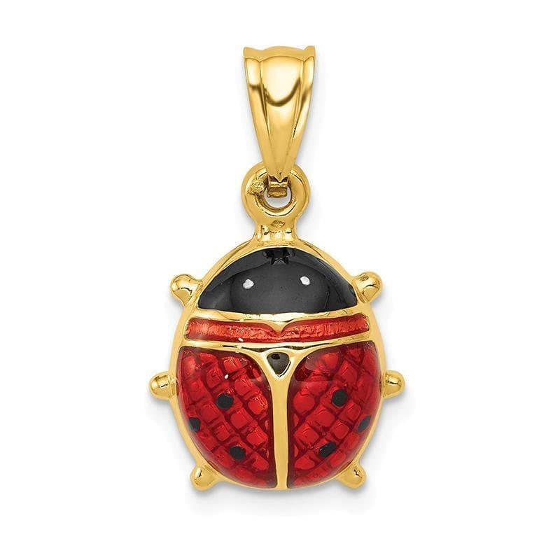 14k Enameled Ladybug Charm - Seattle Gold Grillz