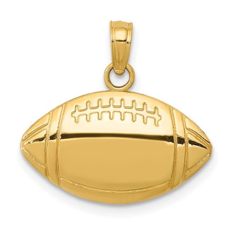 14k Football Charm - Seattle Gold Grillz