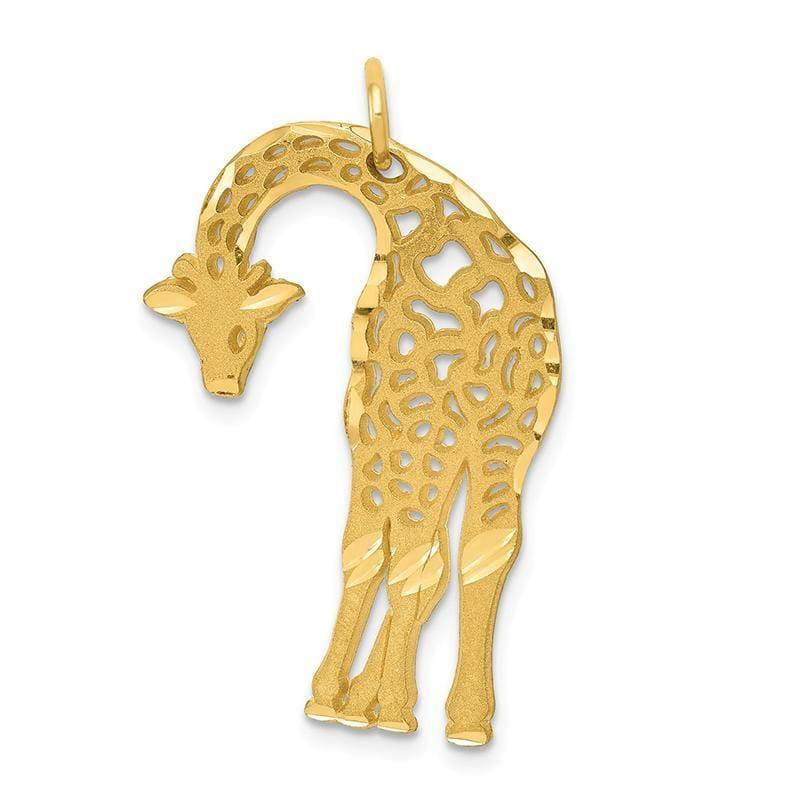 14k Giraffe Charm - Seattle Gold Grillz