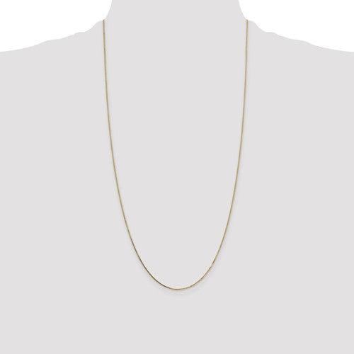 14k Gold 0.7mm Box Chain - Seattle Gold Grillz