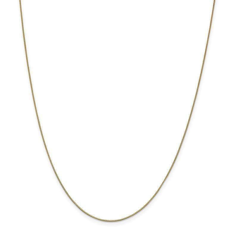 14k Gold 0.7mm Box Chain - Seattle Gold Grillz