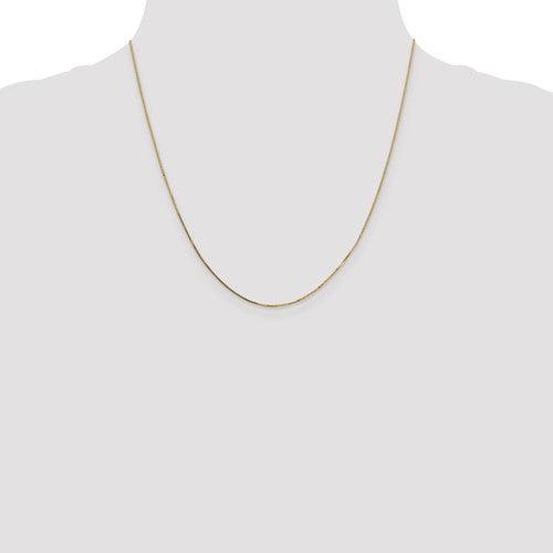 14k Gold 0.7mm Box Chain - Seattle Gold Grillz