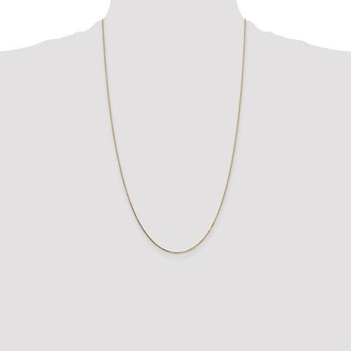 14k Gold 0.7mm Box Chain - Seattle Gold Grillz