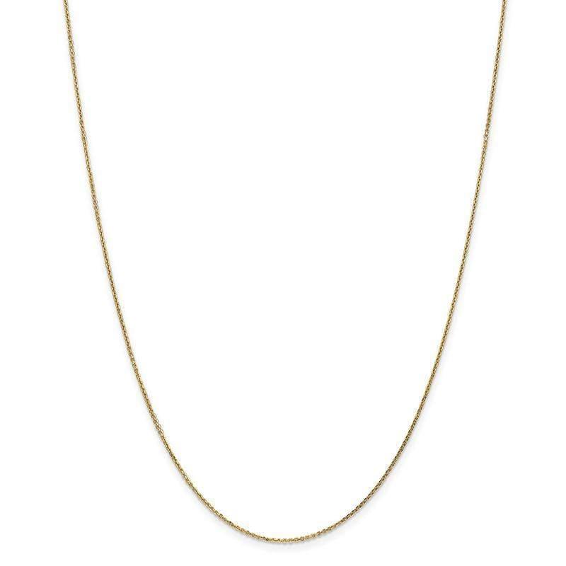 14k Gold 0.95mm Diamond Cut Cable Chain - Seattle Gold Grillz