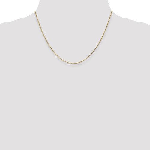 14k Gold 0.95mm Diamond Cut Cable Chain - Seattle Gold Grillz