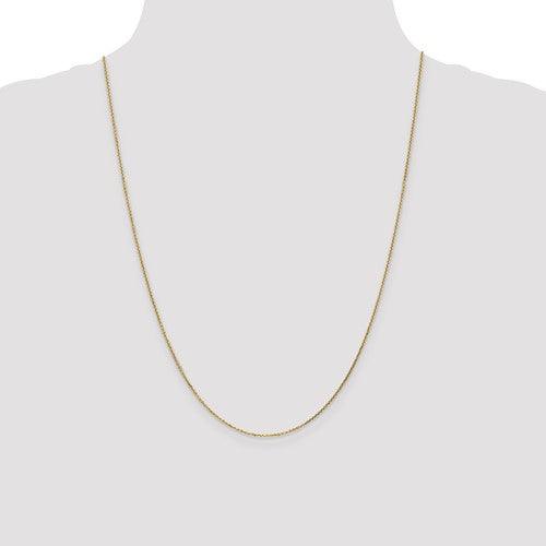 14k Gold 0.95mm Diamond Cut Cable Chain - Seattle Gold Grillz