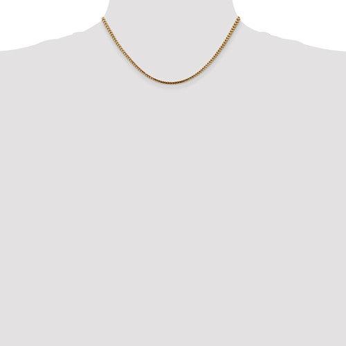 14k Gold 2.5mm Franco Chain - Seattle Gold Grillz