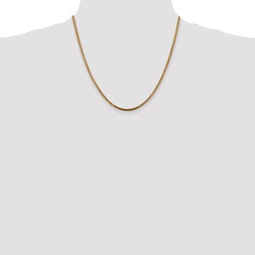 14k Gold 2.5mm Franco Chain - Seattle Gold Grillz