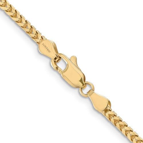 14k Gold 2.5mm Franco Chain - Seattle Gold Grillz