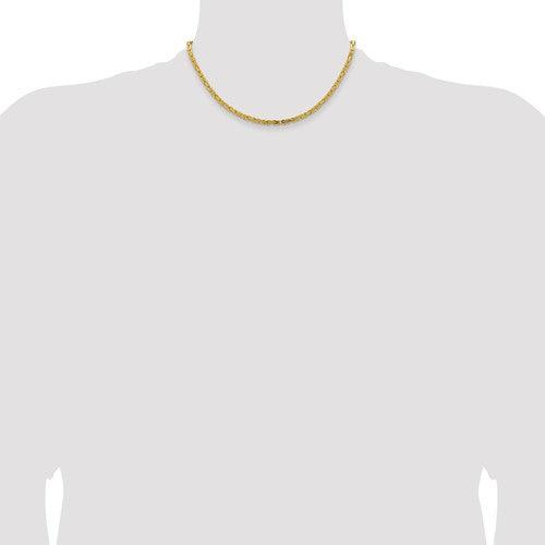 14k Gold 3.25mm Byzantine Chain - Seattle Gold Grillz
