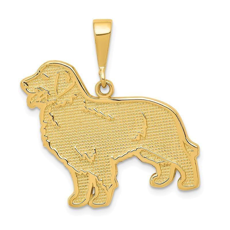 14k Golden Retriever Pendant - Seattle Gold Grillz
