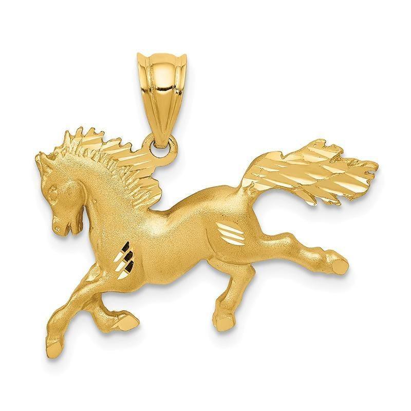 14k Horse Pendant - Seattle Gold Grillz