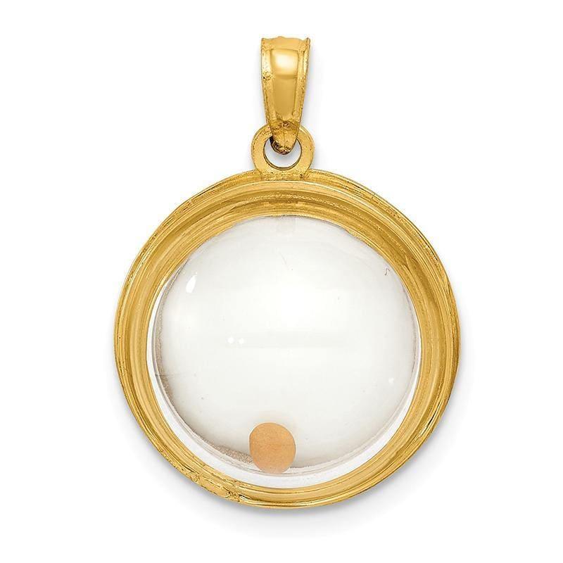 14k Mustard Seed Domed If Ye Have Faith Pendant - Seattle Gold Grillz