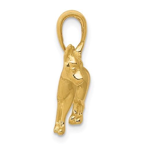 14k Polished Chihuahua Dog Pendant - Seattle Gold Grillz