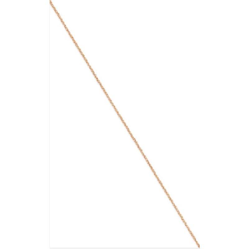 14K Rose Gold 1.7mm Ropa Chain Anklet - Seattle Gold Grillz