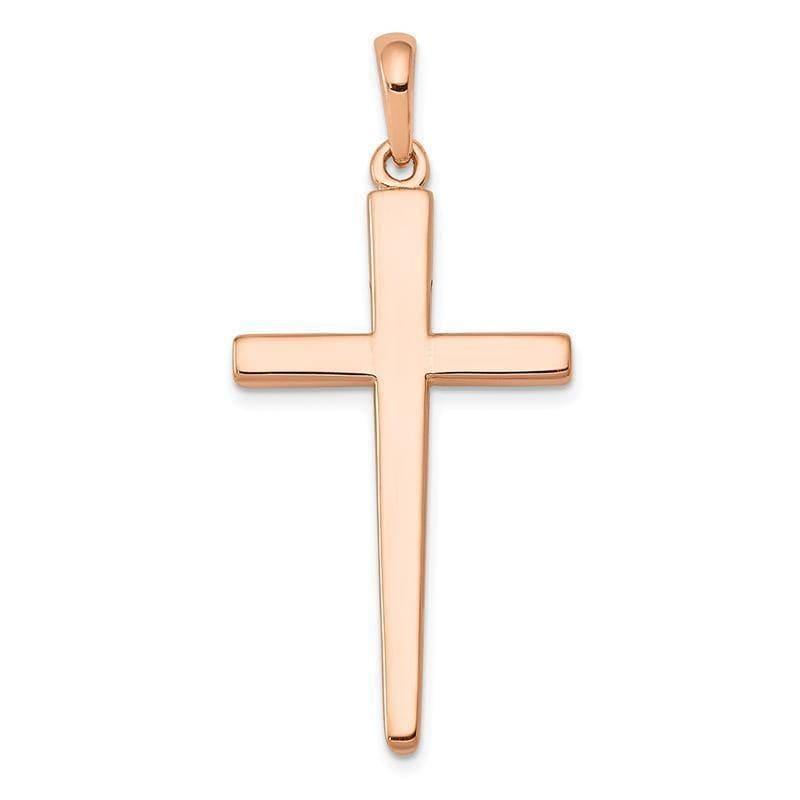 14k Rose Gold Cross Pendant - Seattle Gold Grillz