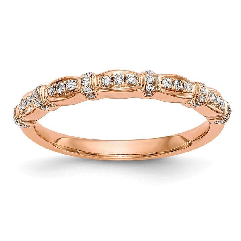 14K Rose Gold Diamond Band - Seattle Gold Grillz