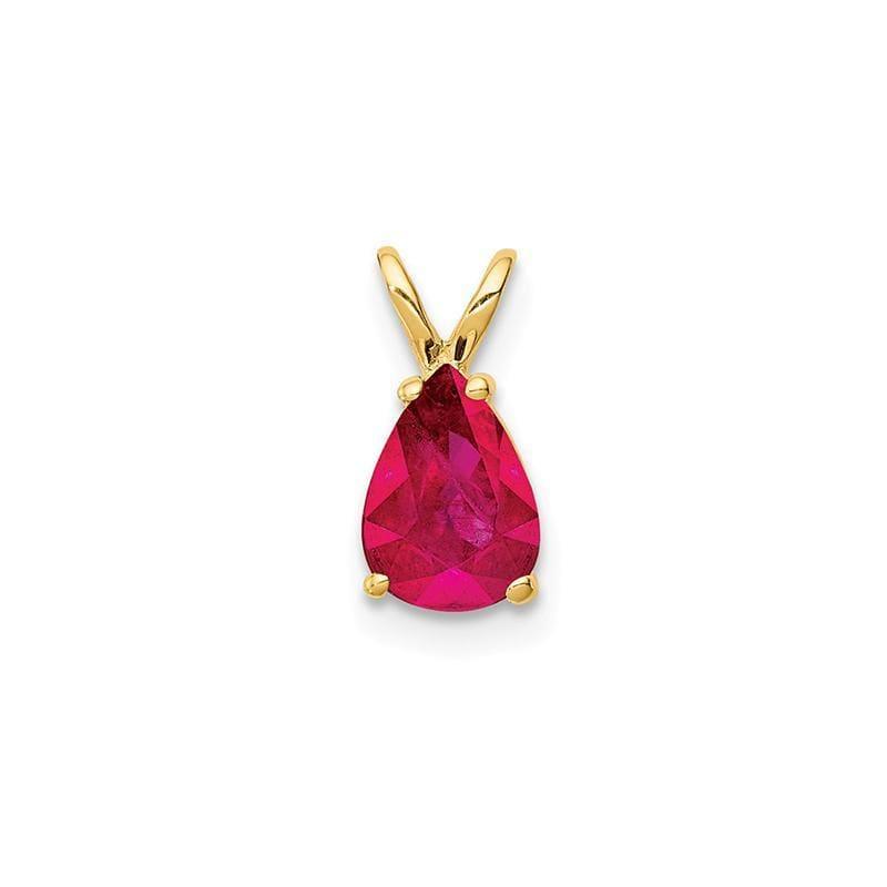 14k Ruby Diamond pendant - Seattle Gold Grillz