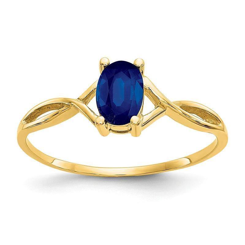 14k Sapphire Birthstone Ring - Seattle Gold Grillz