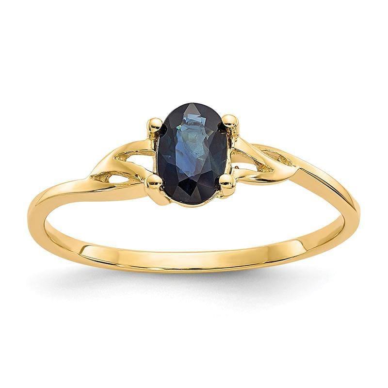 14k Sapphire Birthstone Ring - Seattle Gold Grillz