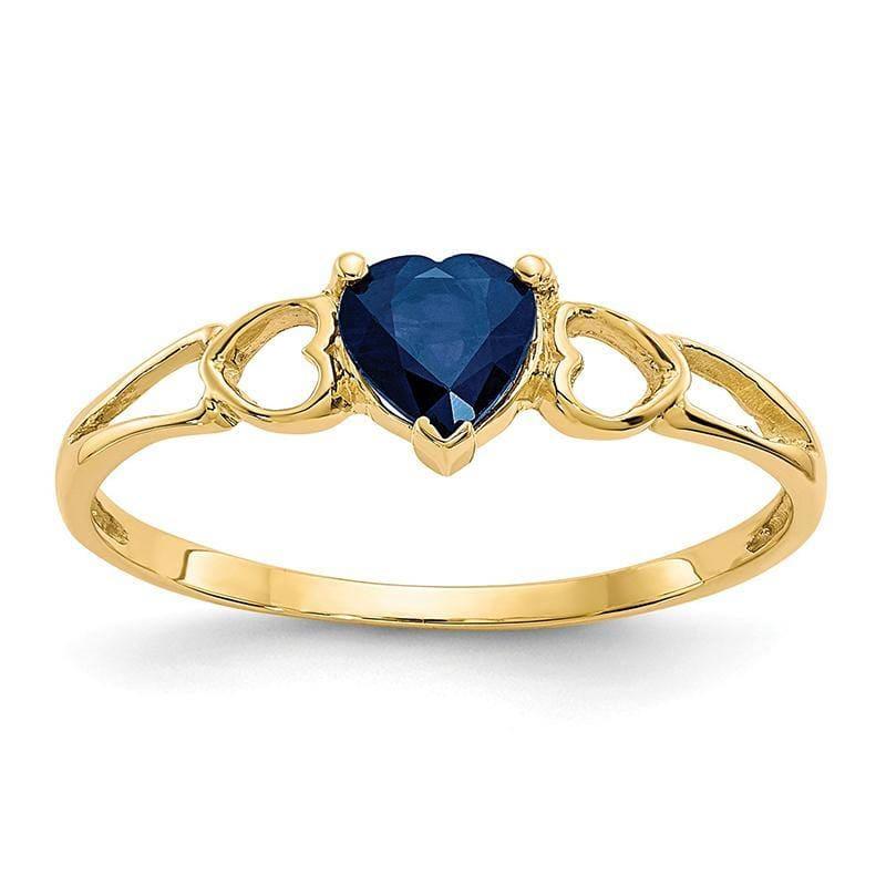 14k Sapphire Birthstone Ring - Seattle Gold Grillz
