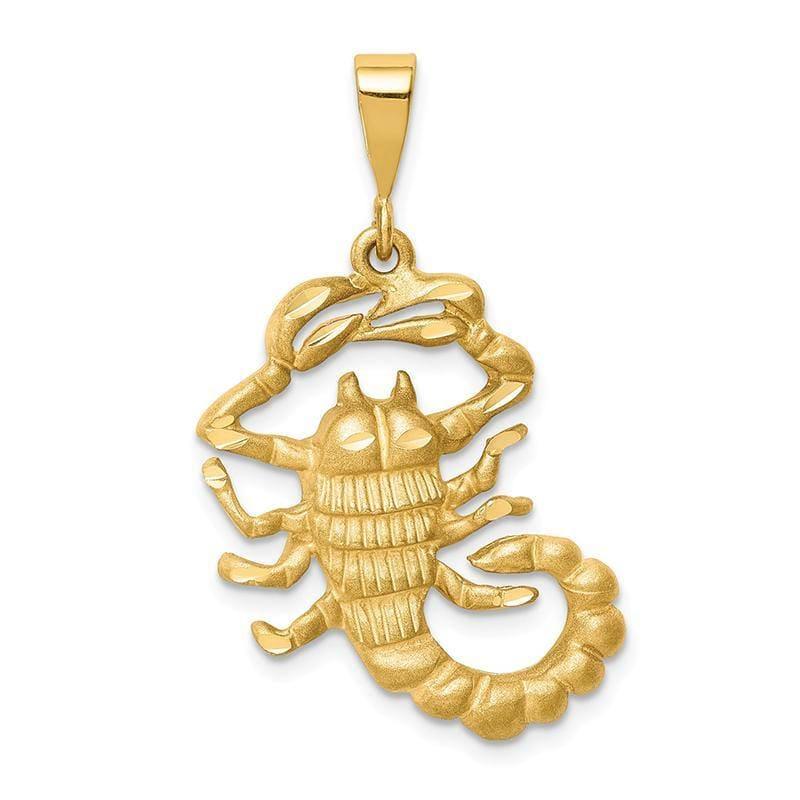 14k Scorpio Zodiac Charm - Seattle Gold Grillz