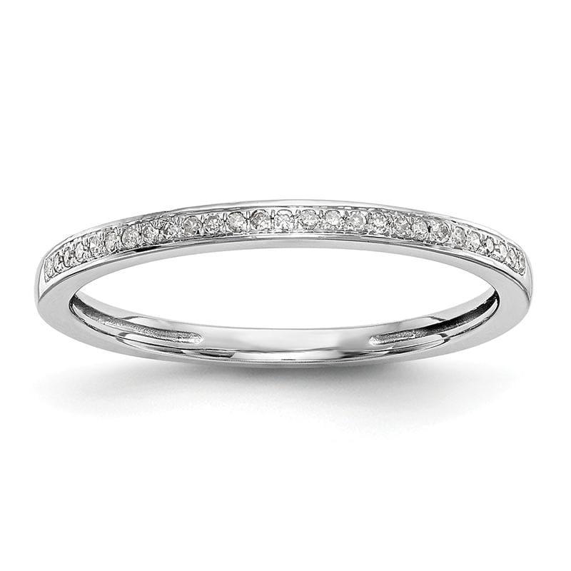 14k Set of 2 White Gold Diamond Wedding Band - Seattle Gold Grillz