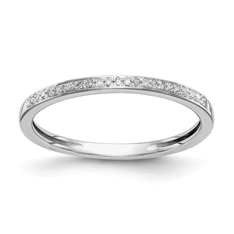14k Set of 2 White Gold Diamond Wedding Band - Seattle Gold Grillz