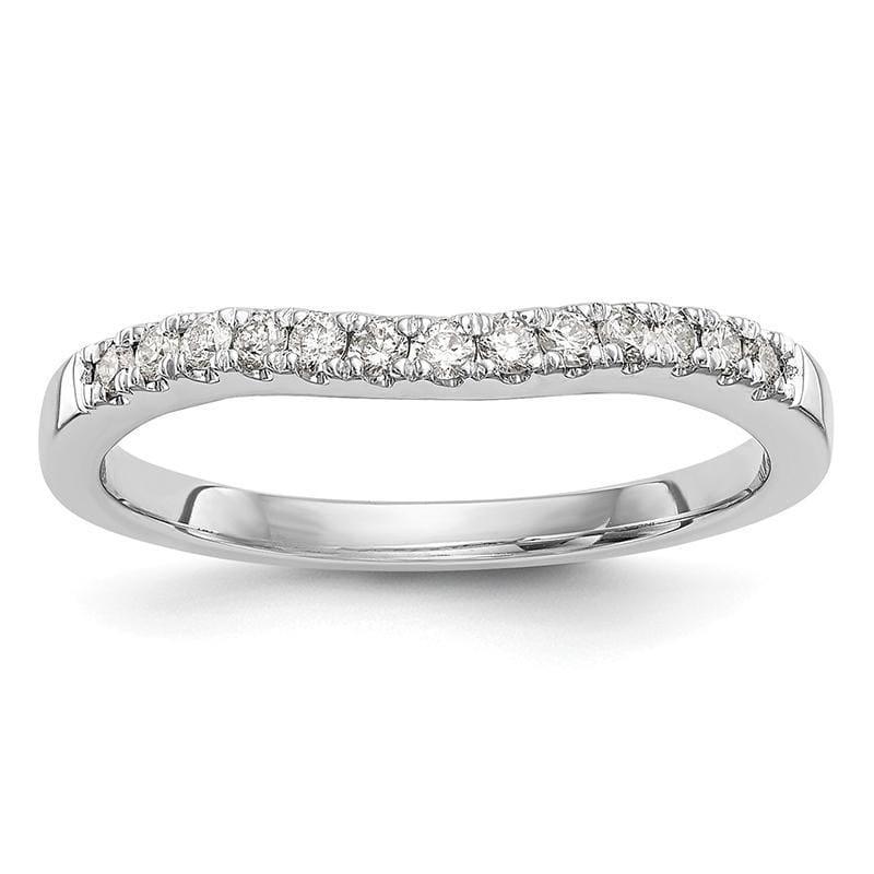 14K Set of Two White Gold Diamond Bands - Seattle Gold Grillz