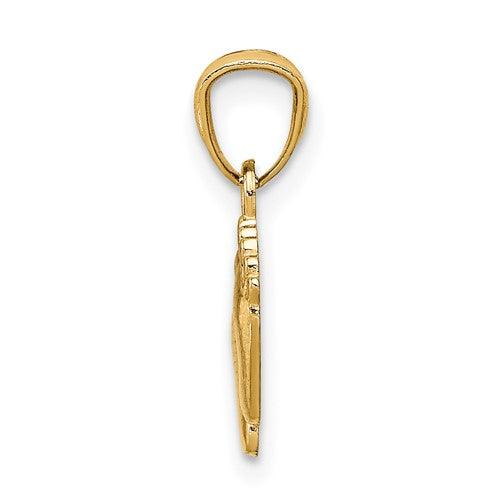 14k Small Feet Pendant - Seattle Gold Grillz