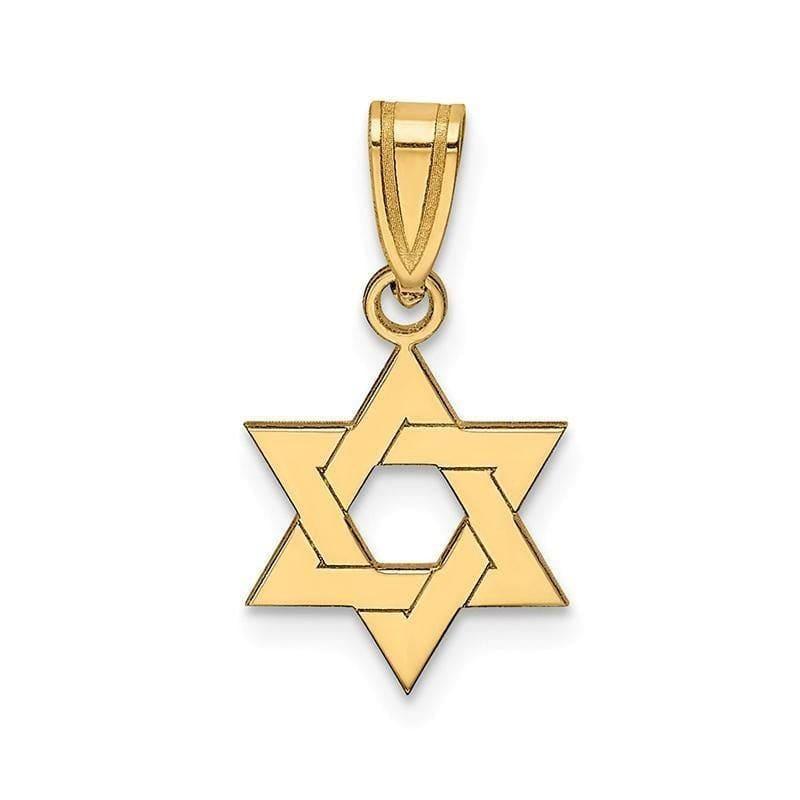 14k Star of David Pendant - Seattle Gold Grillz