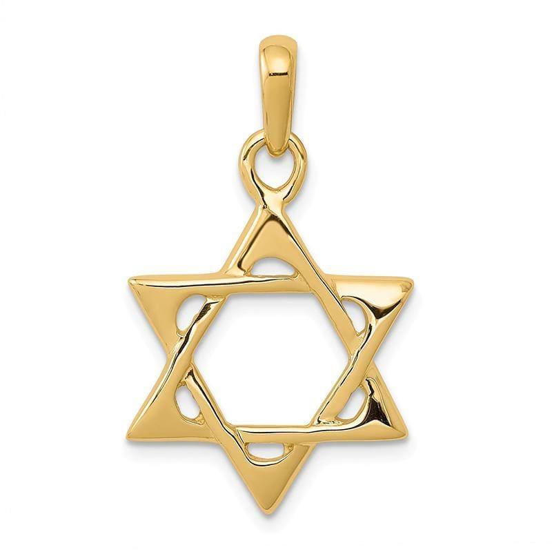 14k Star of David Pendant - Seattle Gold Grillz
