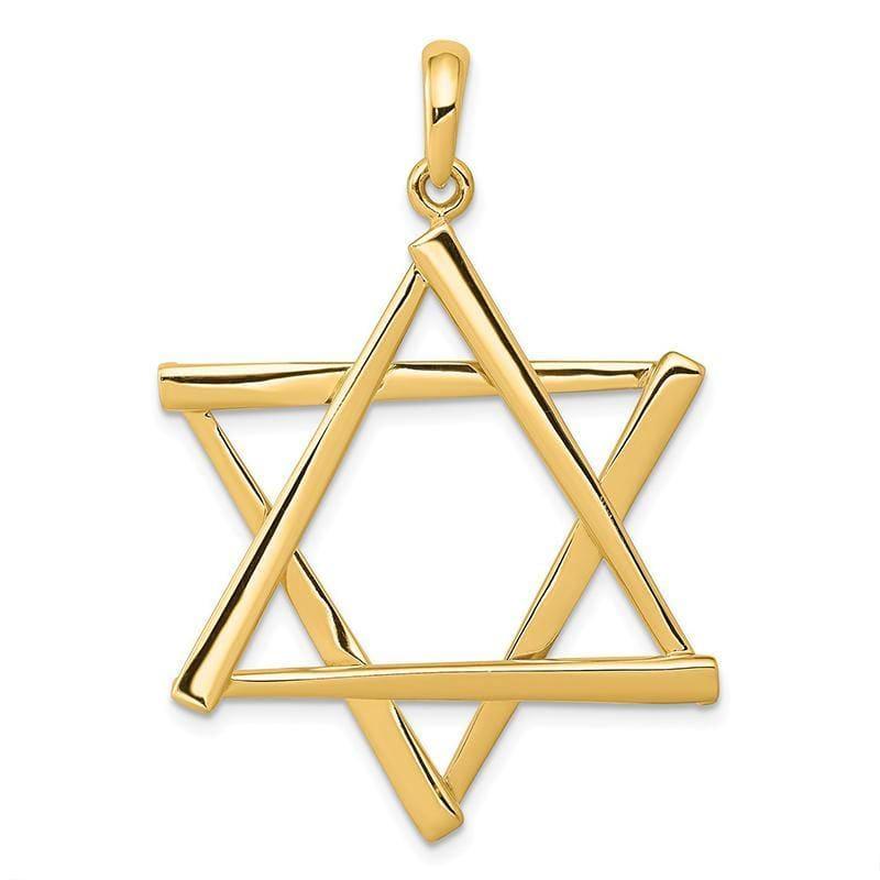 14K Star of David Pendant - Seattle Gold Grillz