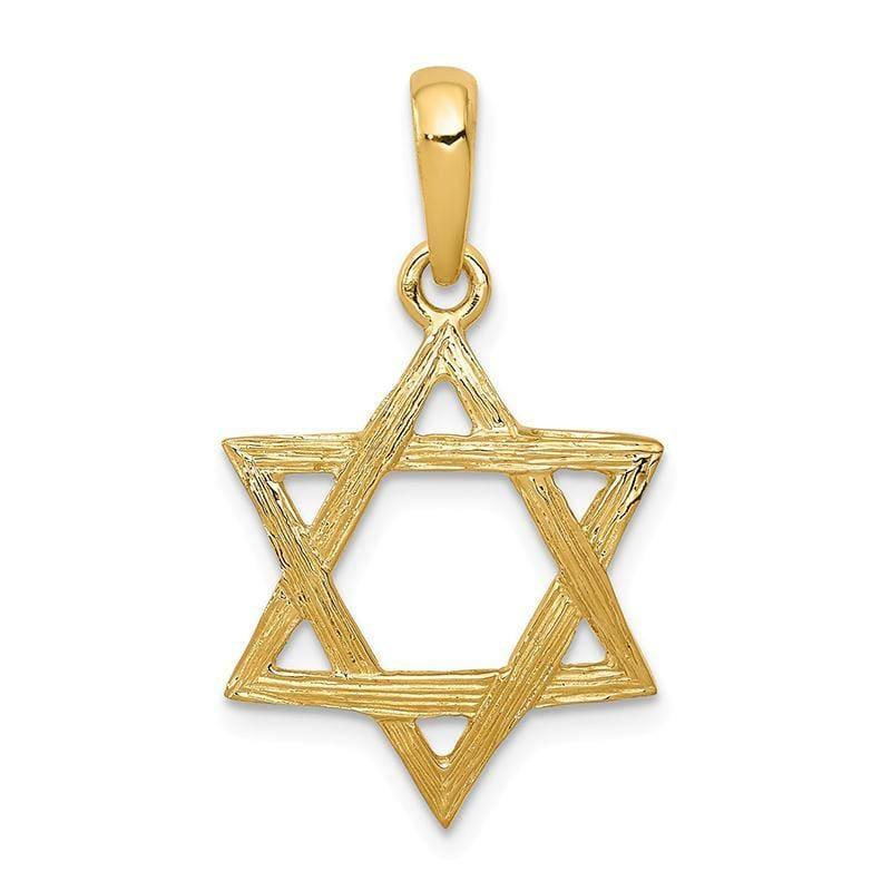 14K Star of David Pendant - Seattle Gold Grillz