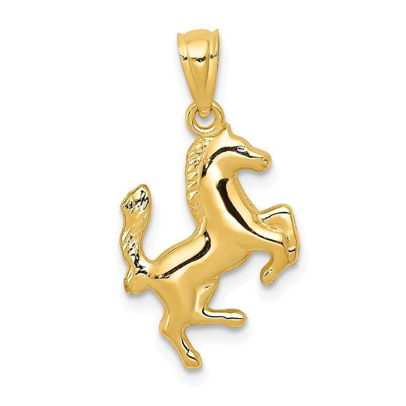 14k Trotting Horse Pendant - Seattle Gold Grillz