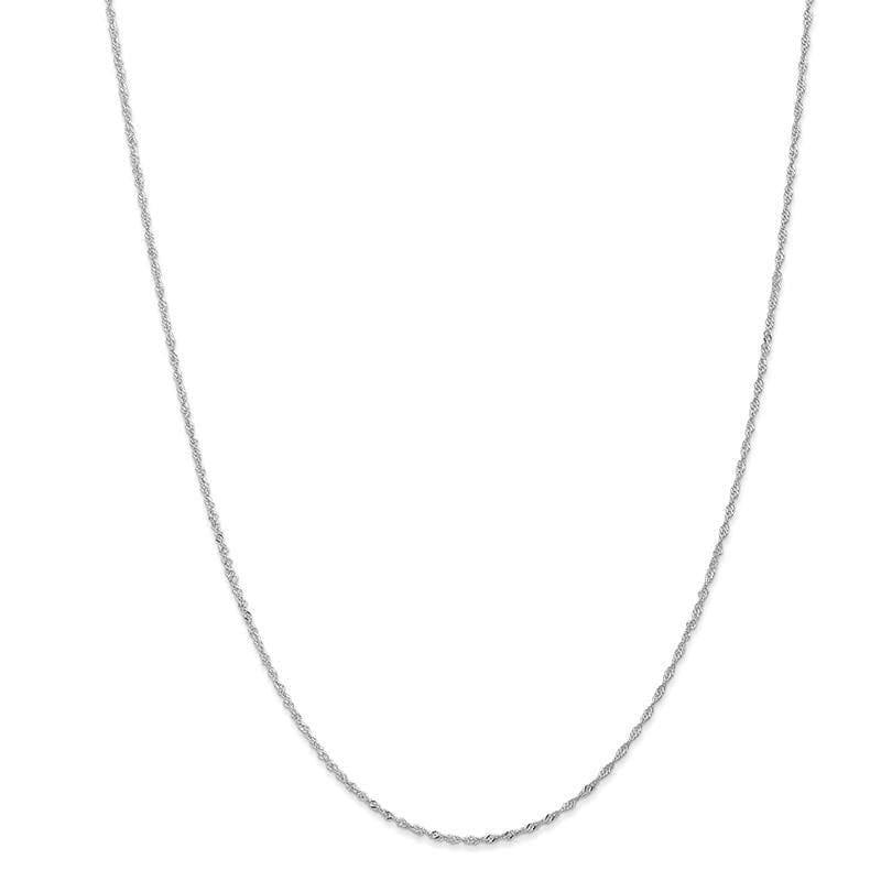 14k WG 1.1mm Singapore Chain - Seattle Gold Grillz